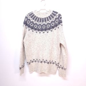 Vintage Campagnie International Limited Express Fair Isle Sweater Wool Blend